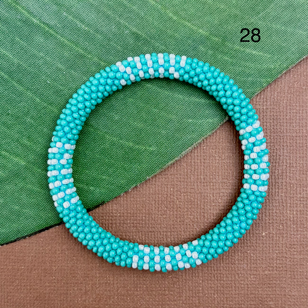 Turquoise Beaded Bangles