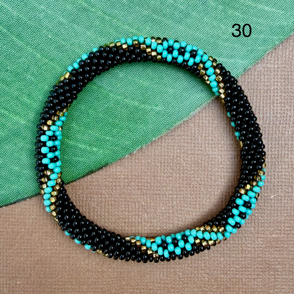 Turquoise Beaded Bangles