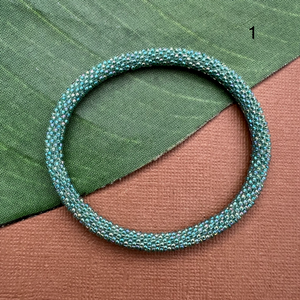 Turquoise Beaded Bangles