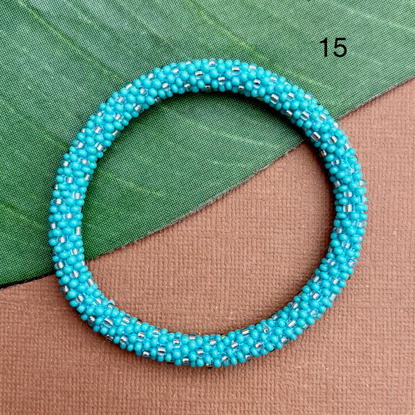 Turquoise Beaded Bangles