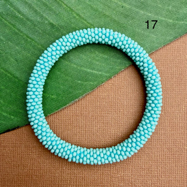 Turquoise Beaded Bangles