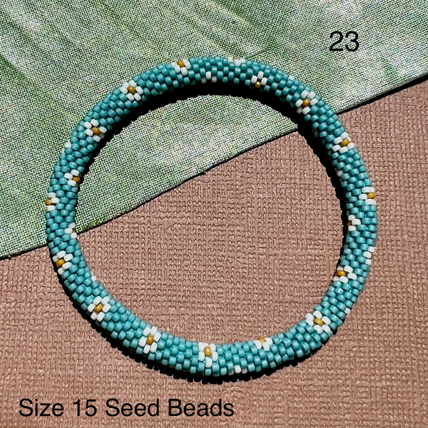 Turquoise Beaded Bangles