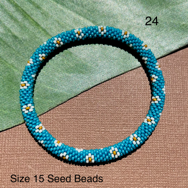 Turquoise Beaded Bangles