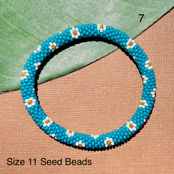 Turquoise Beaded Bangles