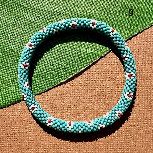 Turquoise Beaded Bangles