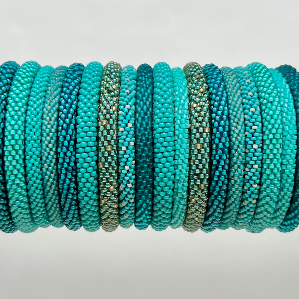 Turquoise Beaded Bangles #6