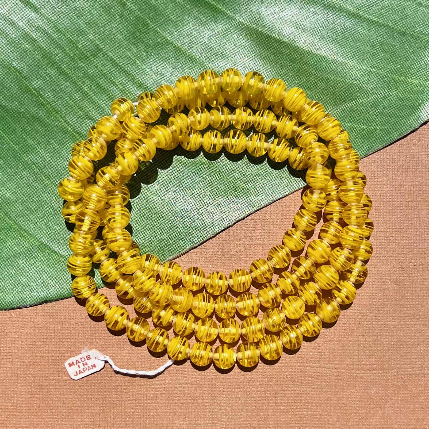 Lemon Yellow Beads - 100 Pieces