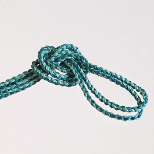Turquoise & Teal - Braided Nylon Waxed Cord