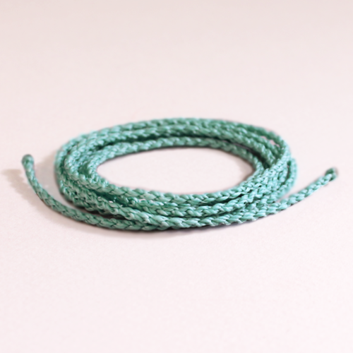 Turquoise - Braided Nylon Waxed Cord