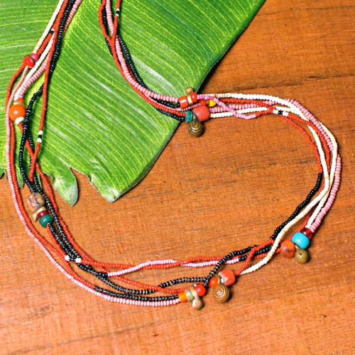 Pink Akha Necklaces