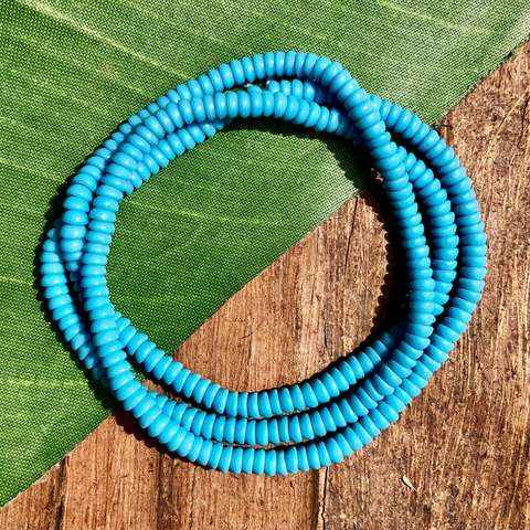Blue Half Circle Beads - 100 Pieces – Bead Goes On