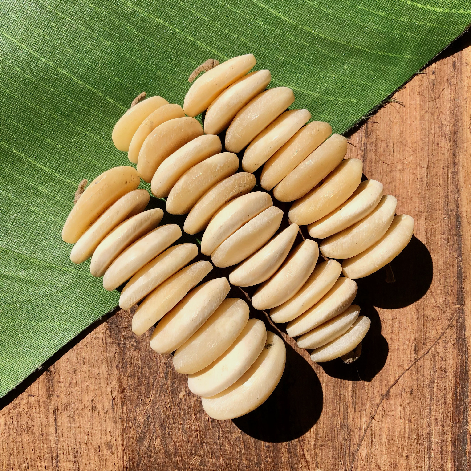 African Bone Donut Beads