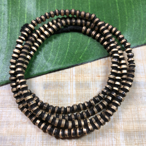 Brass beads from India. These beautiful brass beads make excellent spacers in a range of projects. Brass round beads.