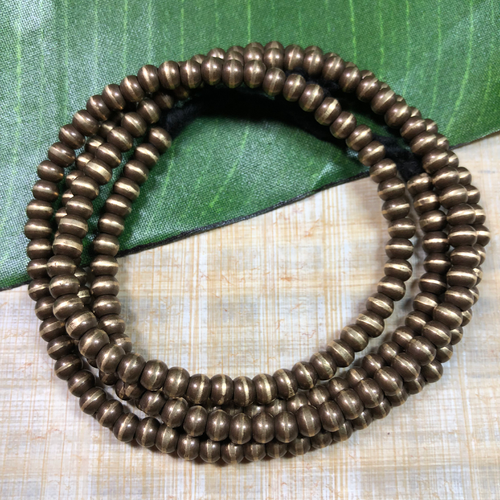5mm round brass beads. Brass beads from India. These beautiful brass beads make excellent spacers in a range of projects.