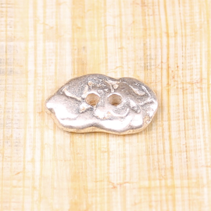 silver - double hole buttons