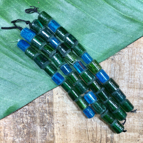 Turkish Blue & Green Glass - 11 Pieces