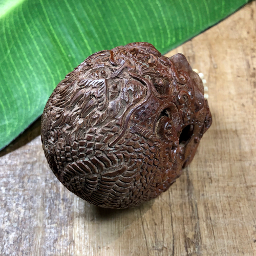 Small Saba wooden skull