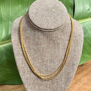 Gold Seed Bead Necklace