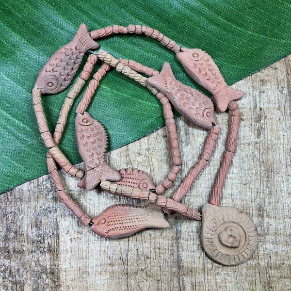 Ceramic Pendant Necklaces - 5 Pieces