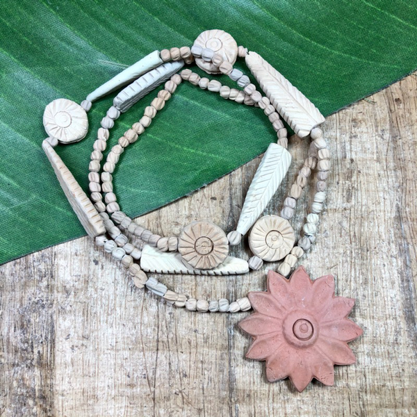 Ceramic Pendant Necklaces - 5 Pieces