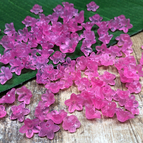 Tiny Pink Flowers - 100 Pieces