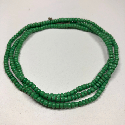 green seed beads