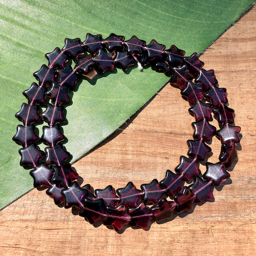 Purple Star Beads - 50 Pieces