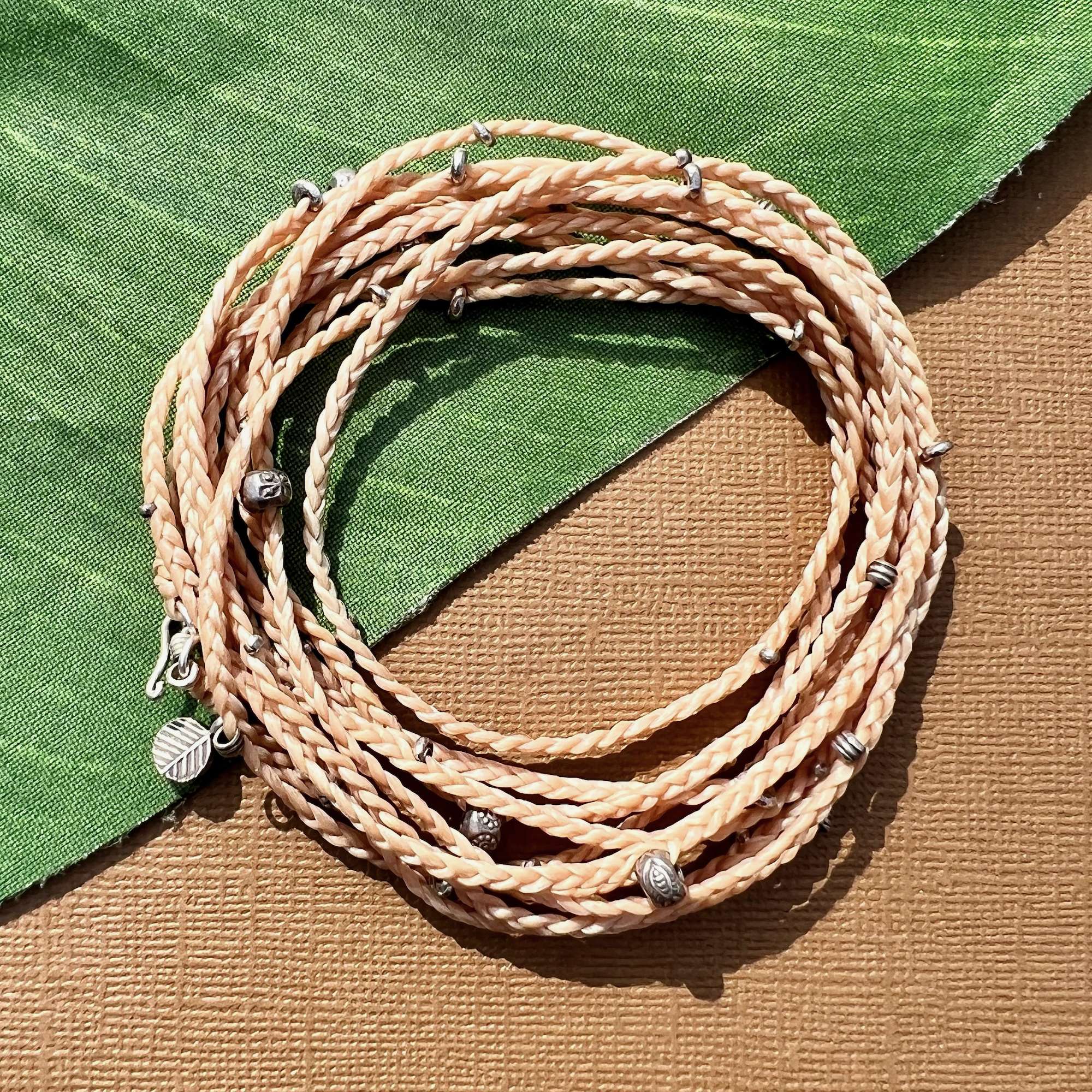 Long Cream Wrap Necklace/Bracelet