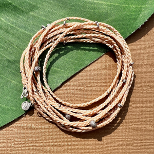 Long Cream Wrap Necklace/Bracelet