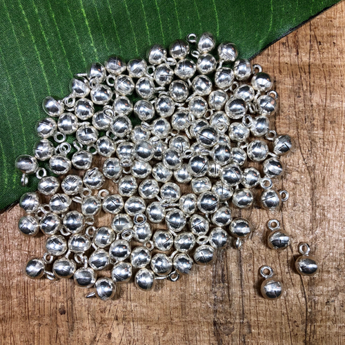 Hill Tribe Silver Stamped Discs Beads