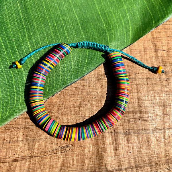 Rainbow Vinyl Bracelets - Large