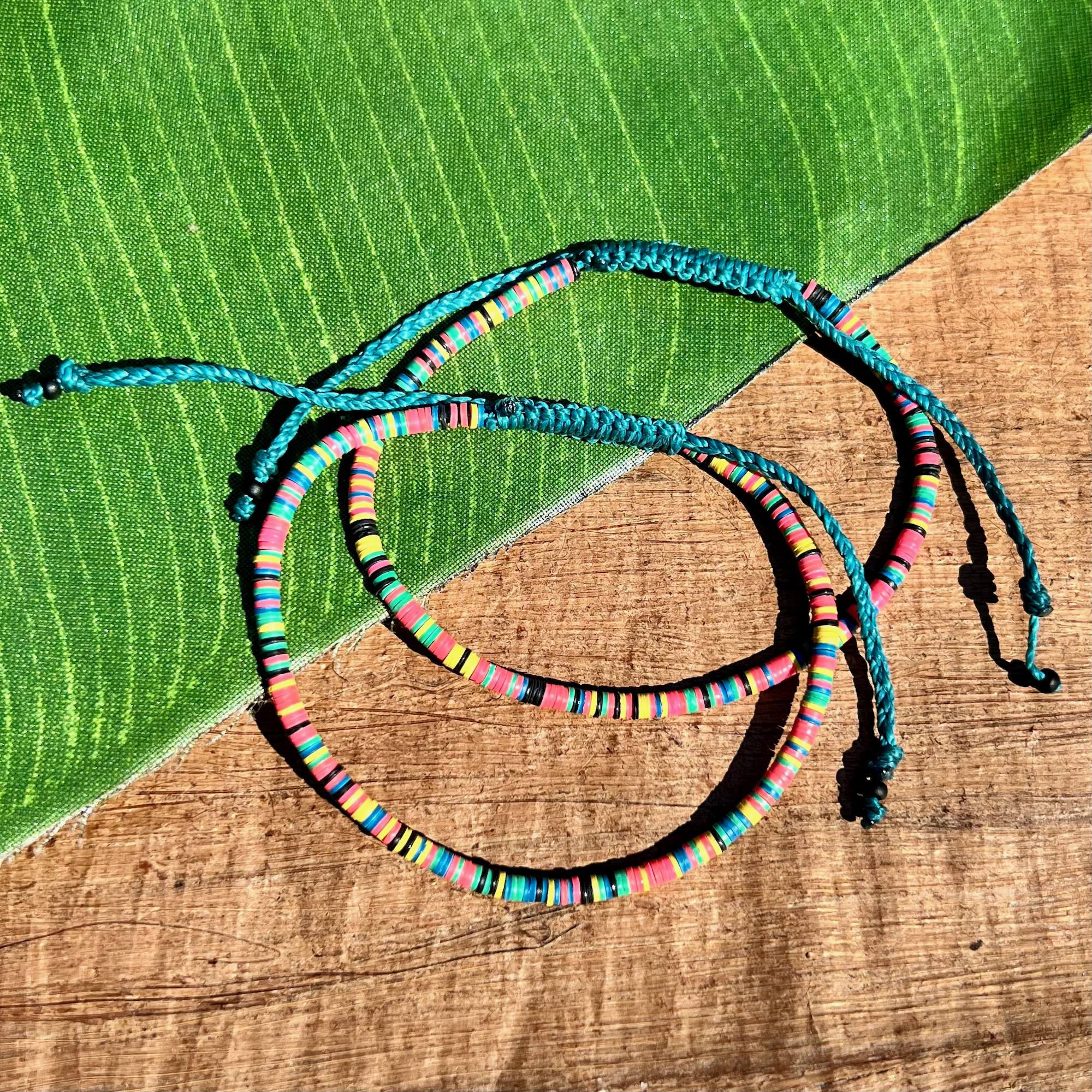 Rainbow Vinyl Bracelets - Small