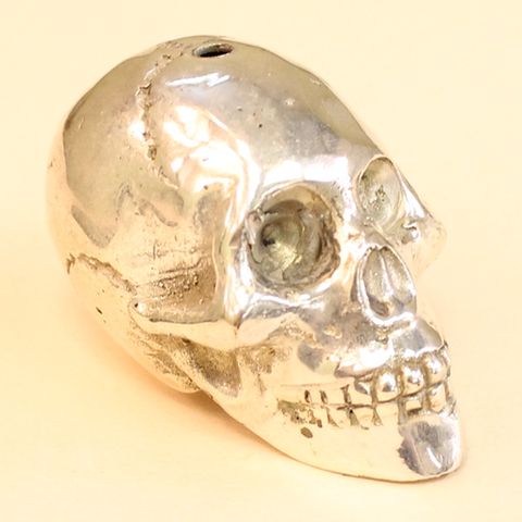 White Brass large skull