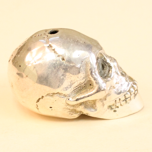 White Brass large skull