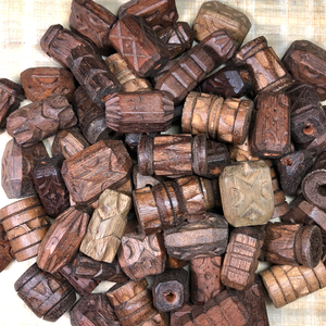 Huge Wood Beads - 50 Pieces