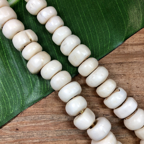 Bone beads - 30X40mm - price per bead — Dabls Mbad African Bead Museum