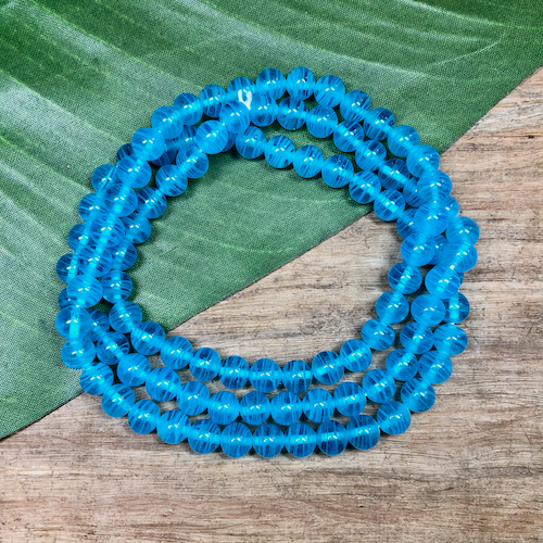 Vintage Blue Beads - 100 Pieces