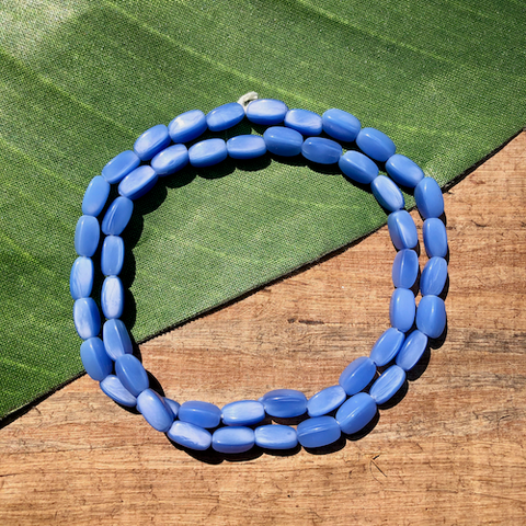 Blue Rectangle Beads - 100 Pieces