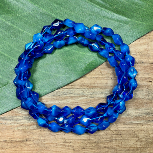 Blue Diamond Beads - 70 Pieces