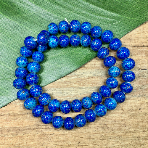 Lapis Lazuli Look-Alike 9 to 10mm Beads - 50 Pieces