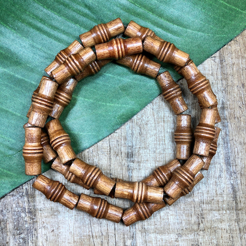 Brown Barrel Beads - 30 Pieces