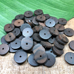 Brown Wood Discs - 50 Pieces