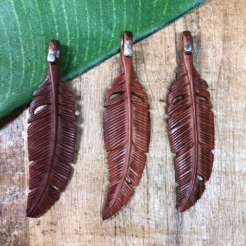 wood feathers