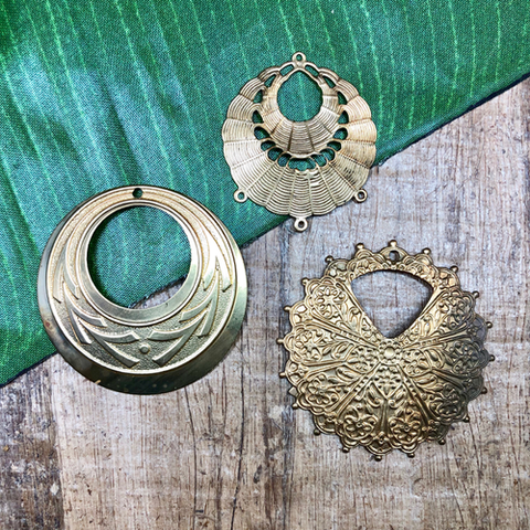 Brass Earring Components