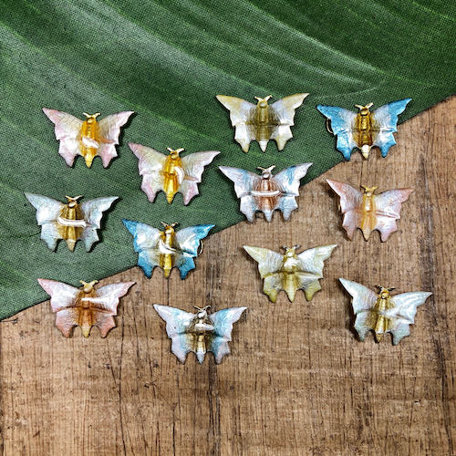 Cloisonne Butterflies - 12 Pieces