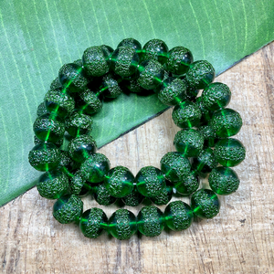 Green "Sugar" Beads - 50 Pieces