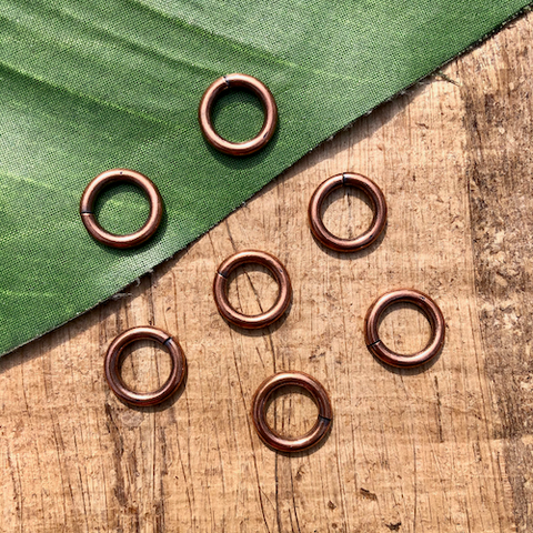 Hill Tribe Copper Jump Rings 14mm, 16mm, 18mm