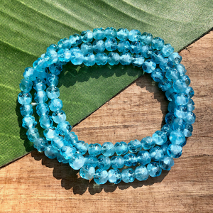 Light Blue Rose Beads - 100 Pieces