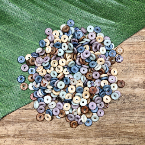 Colorful Small Disc Beads - 20 Grams