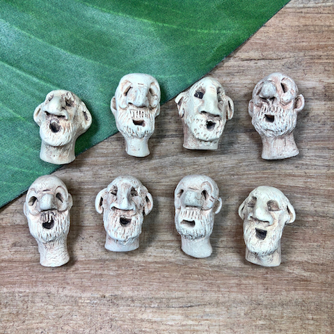 Ceramic Old Men - 3 Pieces